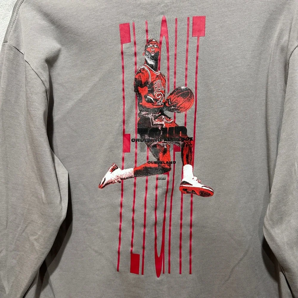 Jordan Flight Air Tour 2022 Long Sleeve T-Shirt Light Brown Mens S DM0846-016